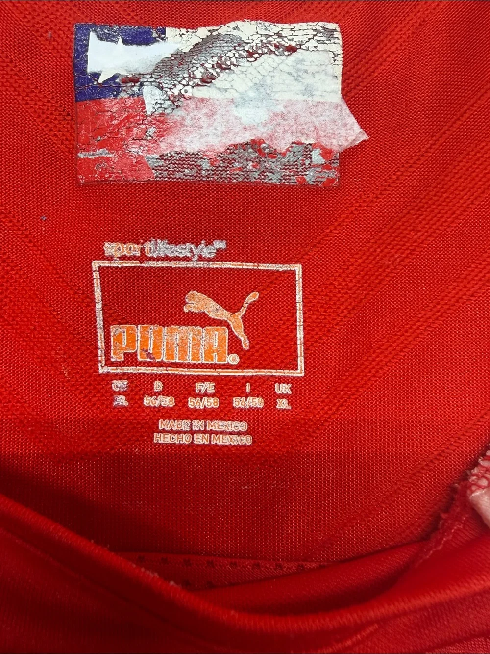 Puma Chile Home Jersey 2012-2014 Red Soccer Kit Short Sleeve Men's Size XL